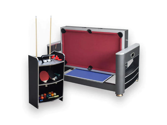 Triple Threat 6 Foot 3-In-1 Multi-Game Table and Cabinet
